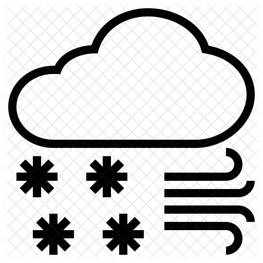 Snow Storm Icon - Illustration (512x512)