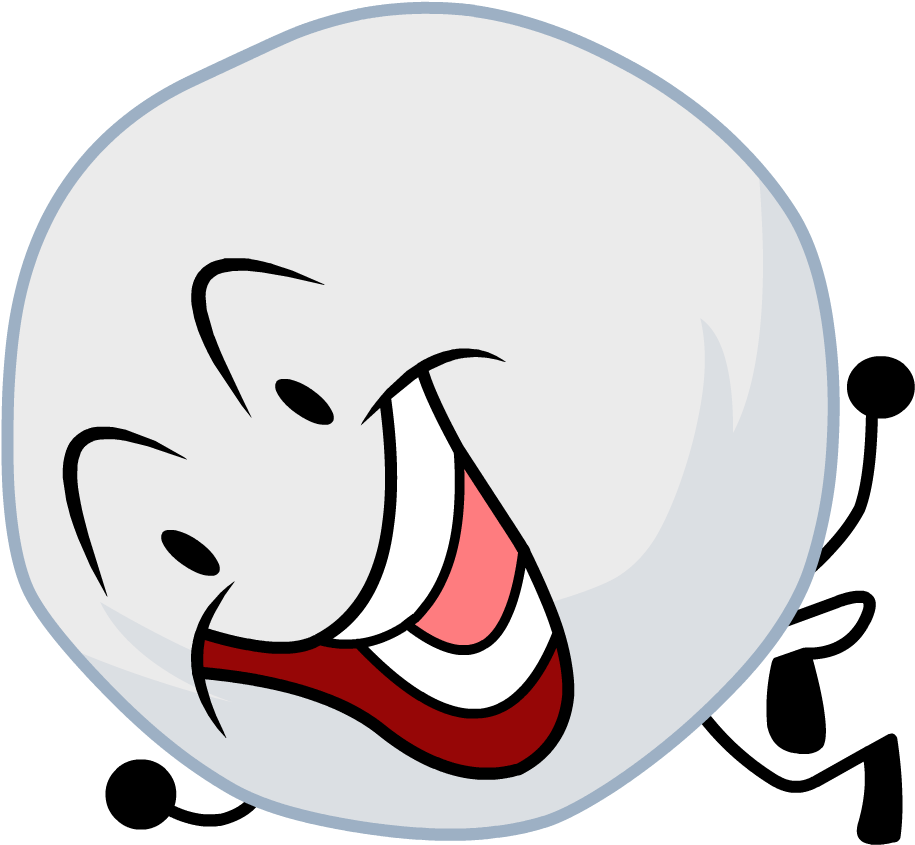 Snowball Wiki Pose - Bfdi Snowball (1080x1080)