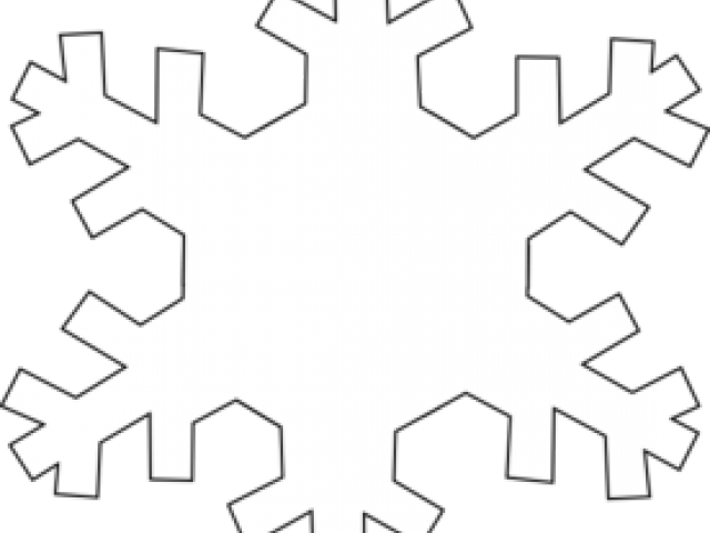 Snowflake Outline - Snowflake (640x480)