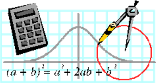 Math Clipart Algebra - Graph Algebra Clip Art (500x266)