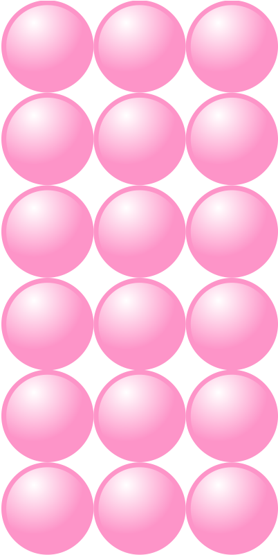 Beads Quantitative Picture For Multiplication - Circle (800x800)