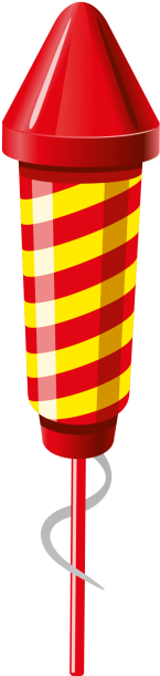 5 Firework Rockets Clipart (715x715)