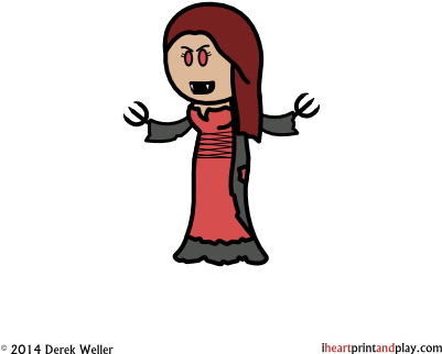 Monster- Vampire Spawn Fleshripper - Cartoon (400x400)