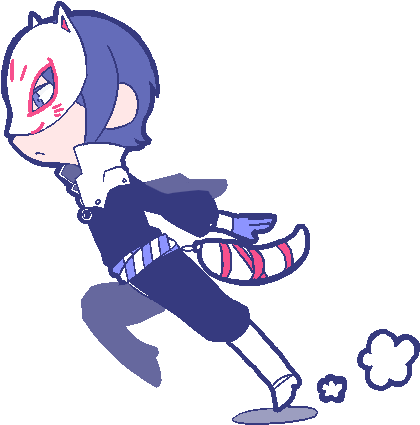 500 X 456 2 - Naruto Run Transparent (500x456)