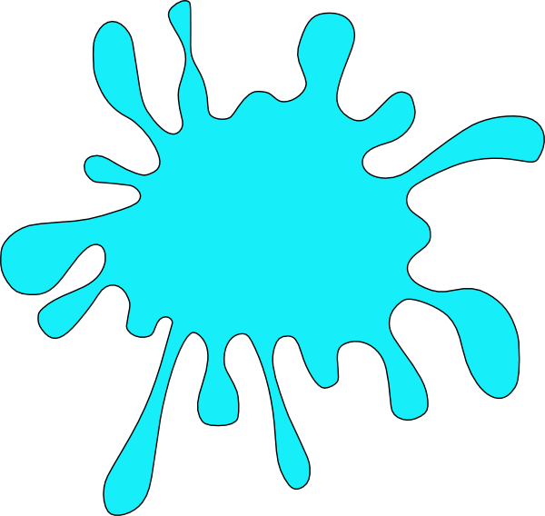 Orange Paint Splatter Clip Art (600x568)