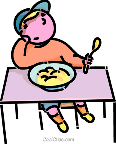 Abendbrot Clipart - Eat Supper (386x480)