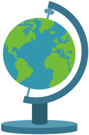 Spinning Globe - Spinning Map (439x550)