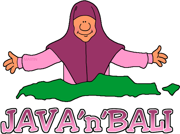 Java And Bali Map - Asia Clipart Martin (648x483)