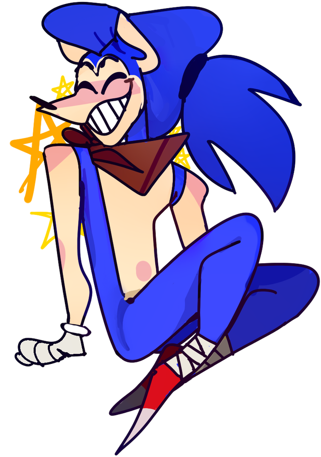 Sonic By Gatesco - Cartoon (730x1095)