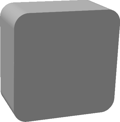 Rounded Rectangle And Extrusion - Rounded Rectangle And Extrusion (411x417)
