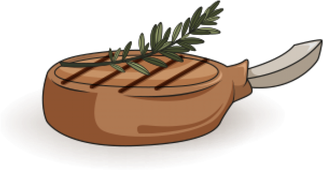 Cooking Pork - Illustration (700x700)