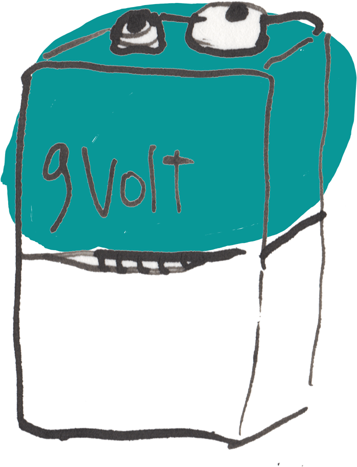 Rechargeable 9 Volt Battery - Illustration (1600x1600)