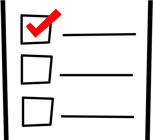 Long Clipart Checklist - Check Point List (640x480)