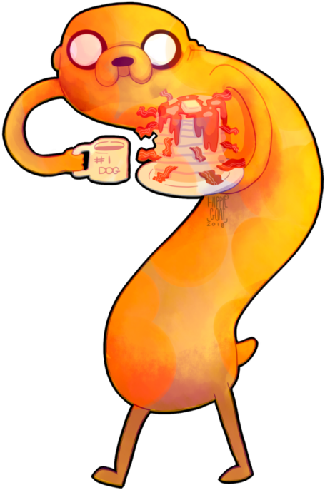 Makin' Bacon Pancakes - Cartoon (455x687)
