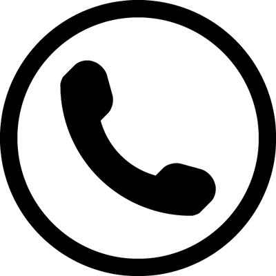 Phone Symbol In Circle (400x400)