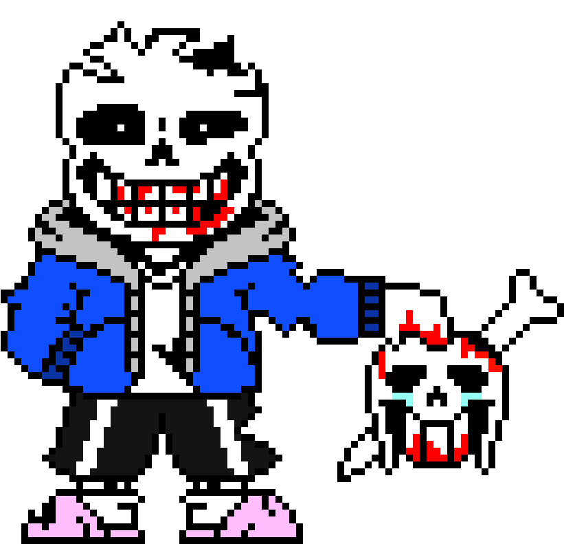 Insane Sans - Sprite Hard Mode Sans (830x790)