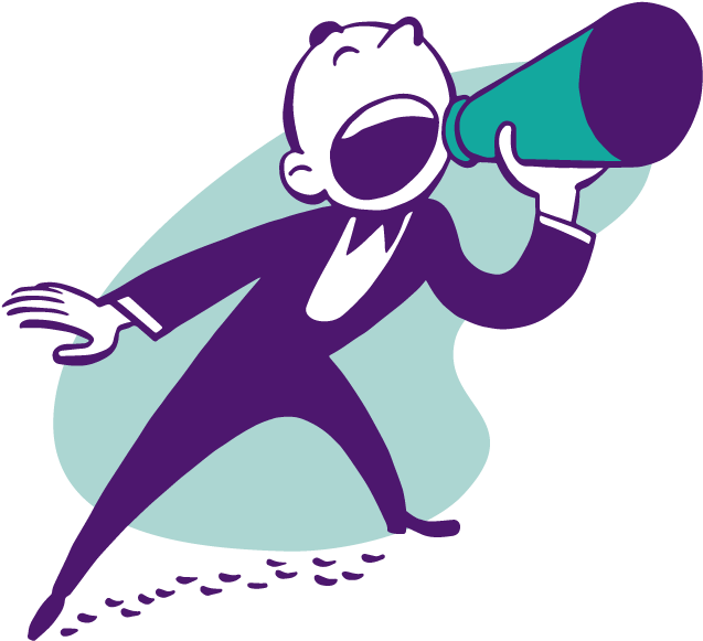 Guy Yelling Promotions - Cartoon (650x601)
