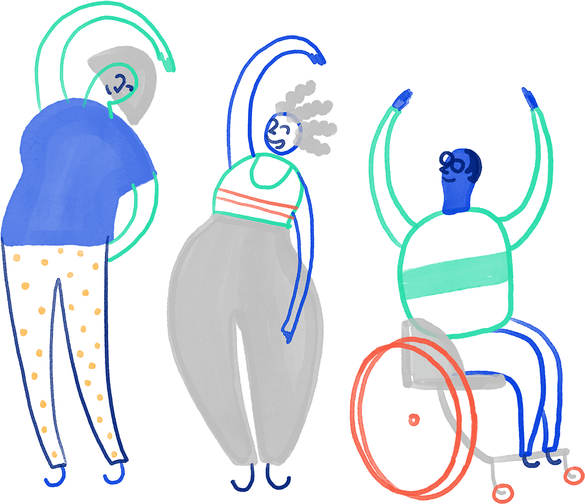 A Healthy Community - Drawing (1200x1033)