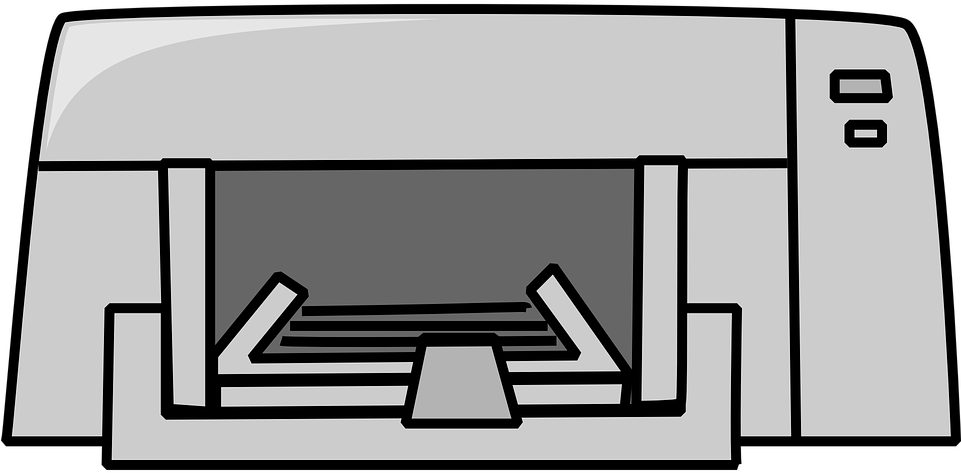 Printer Clip Art - Ausgabe Computer (960x480)