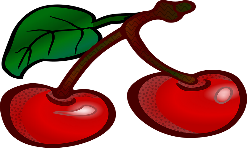 Cherries Clipart (800x480)