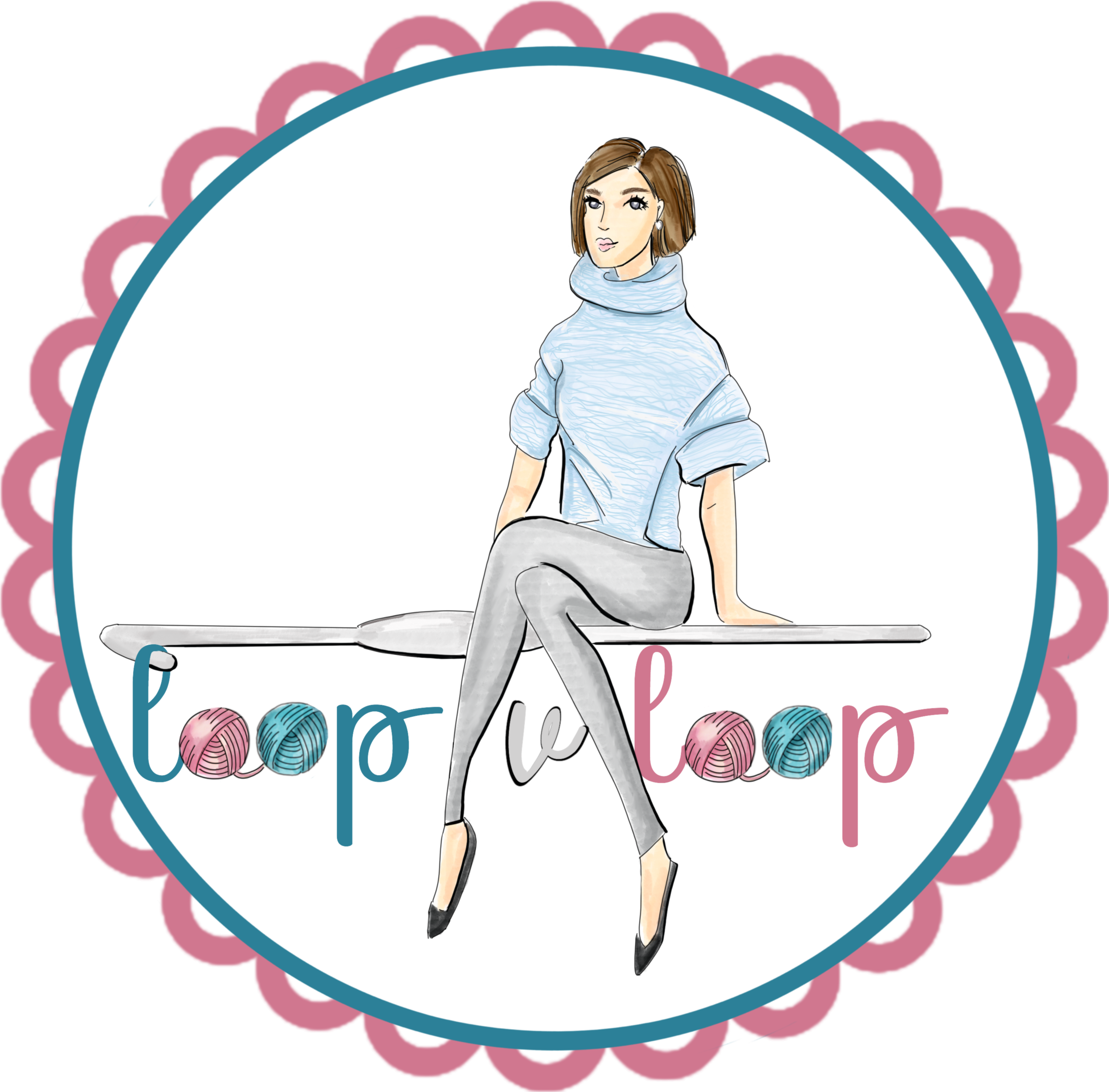 Loop V Loop Logo - Greeting Card (4000x3250)