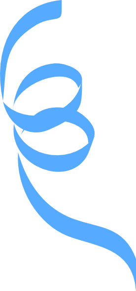 Blue Streamer Clip Art (276x589)