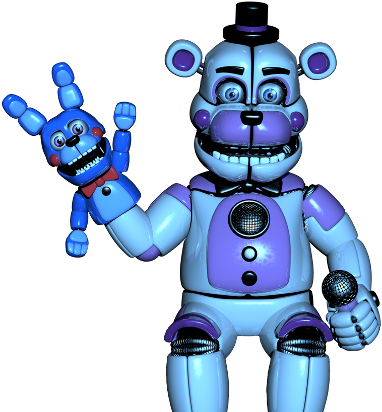 Funtime Freddy Transparent - Fnaf Withered Funtime Freddy (952x840)