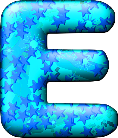 Yükle Clipart E - Cool Letter E (392x460)