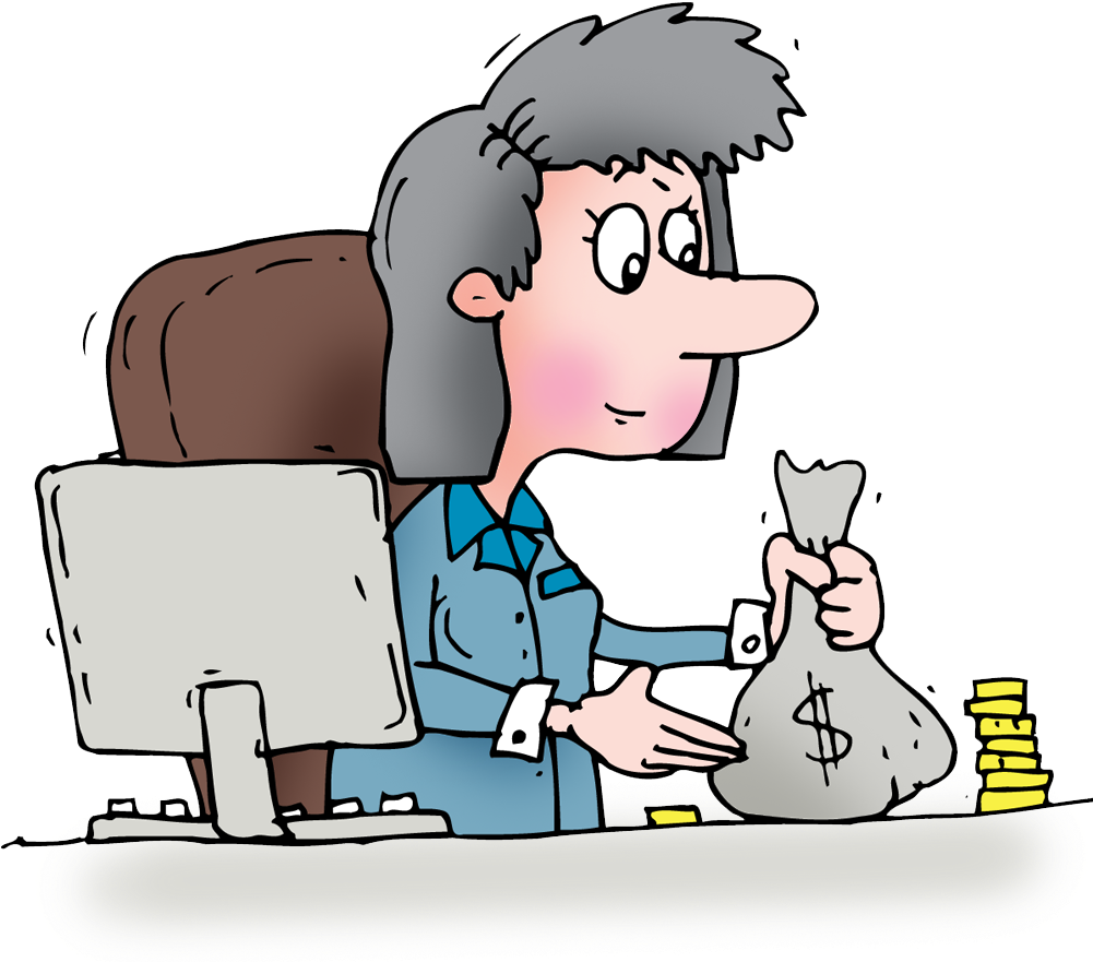 Banker - Cartoon (1000x1000)