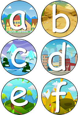 Bulletin Board Letters Free - Circle (300x400)