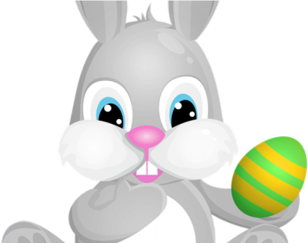 Easter Bunny Clipart Grey - Easter (640x480)