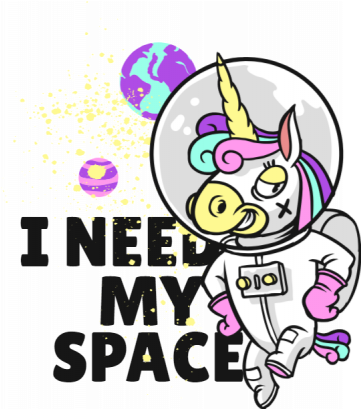 I Need My Space - Cartoon (360x460)