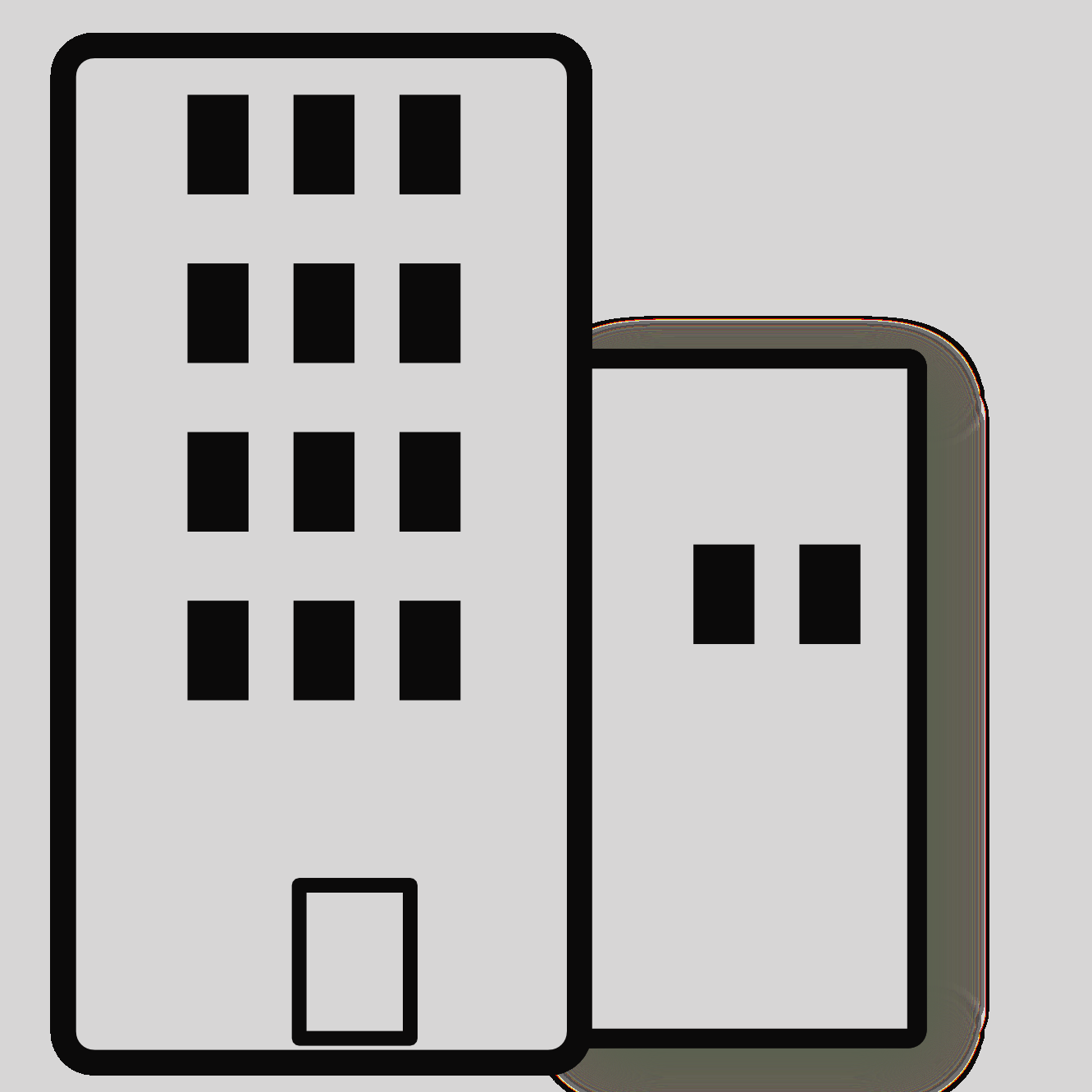 Black And White Skyscraper Clipart (1331x1331)