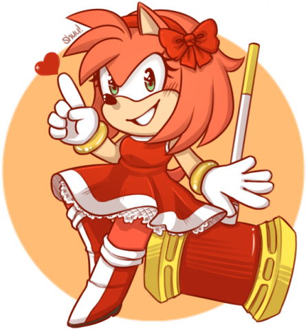 Amy Rose Is Here ~ - Cartoon (500x500)