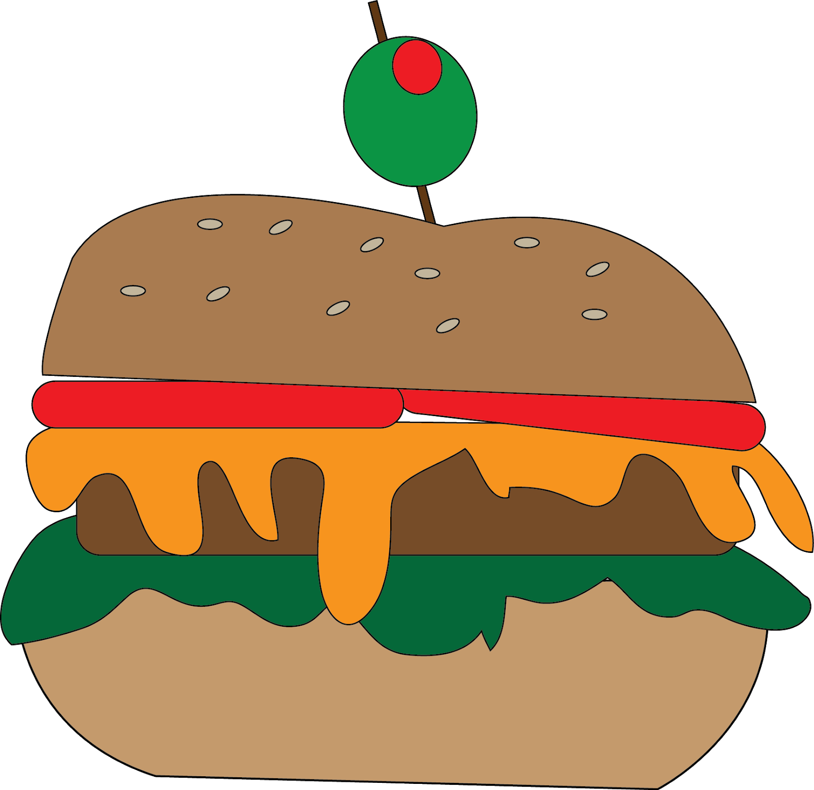 Ummmm Cheeseburger - Fast Food (1600x1553)