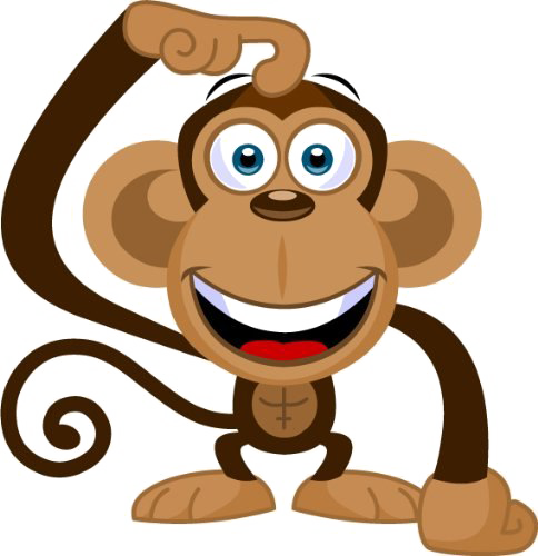 484 X 500 14 - Monkey Scratching Head Clipart (484x500)
