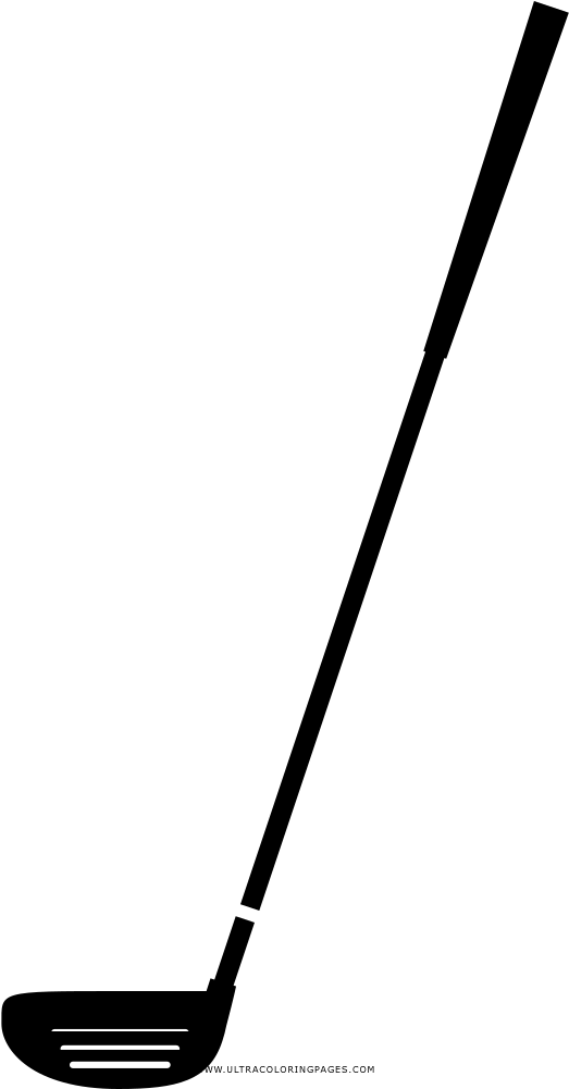 Golf Coloring Page - Putter (1000x1000)