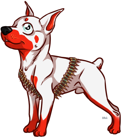 Picture - Dog Catches Something (500x500)