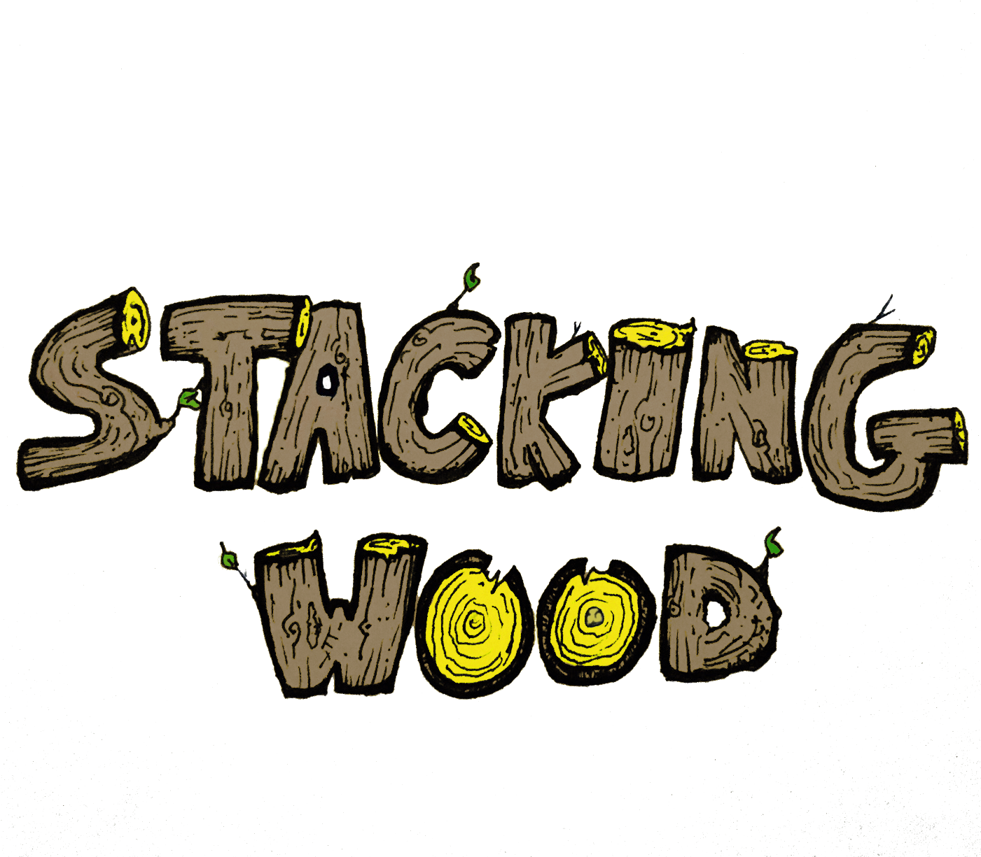 Stacking Wood With Josh - Illustration (1400x1400)