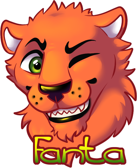 Fanta Badge - Cartoon (569x699)