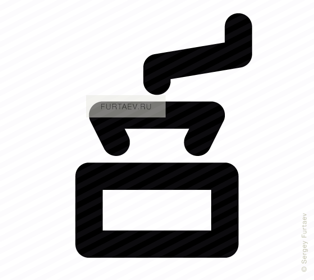 Coffee Grinder Vector Icon - Mallet (620x553)