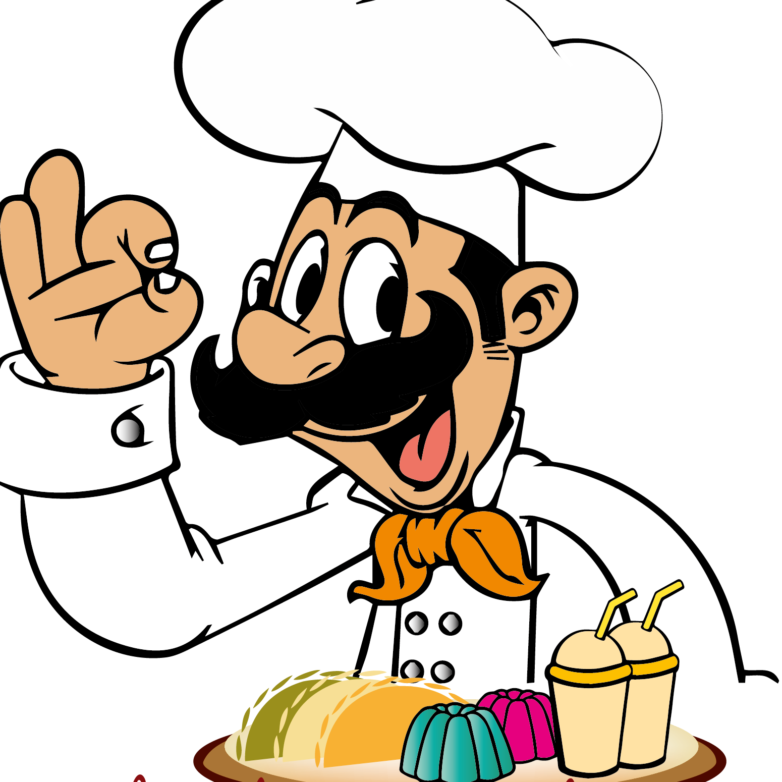 Bon Appetit - Cartoon Chef (1550x1550)