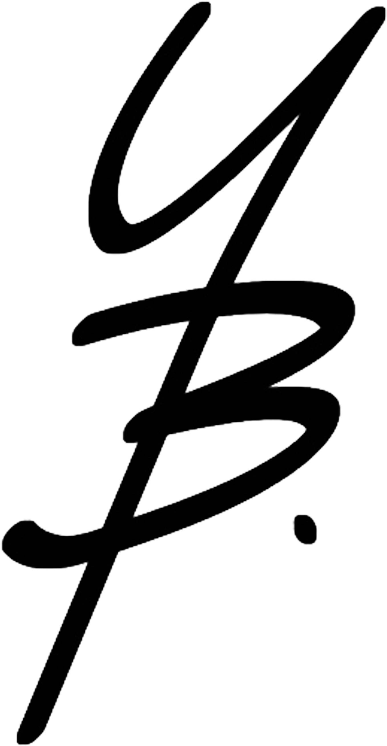 Yb Logo - - Calligraphy (2550x3300)