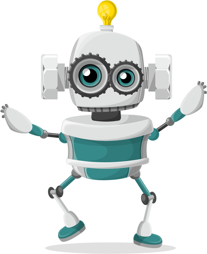 Vector Robot Character Set - Cartoon (990x1168)