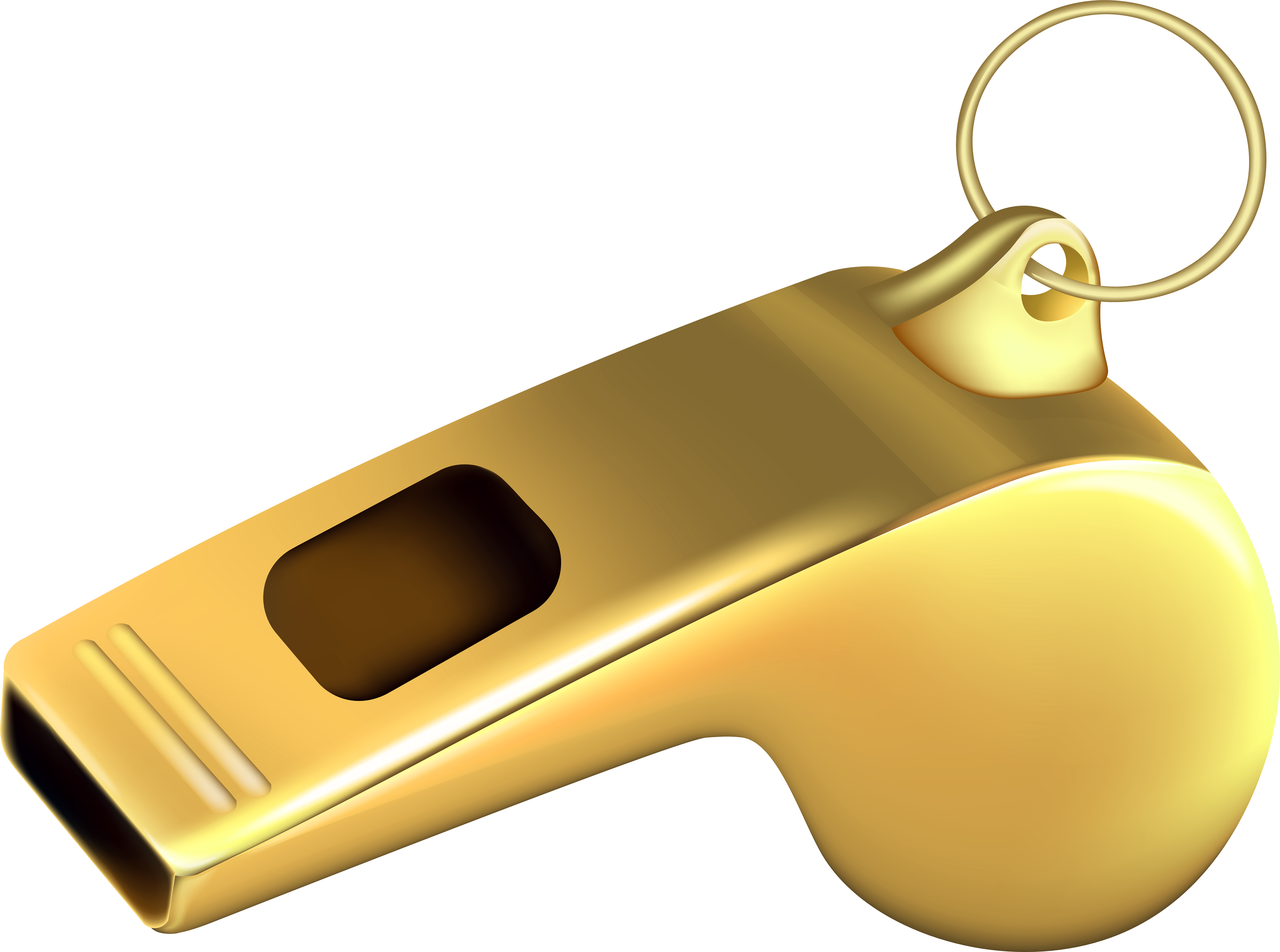 Referee Whistle Gold Transparent Image - Keychain (8000x5983)