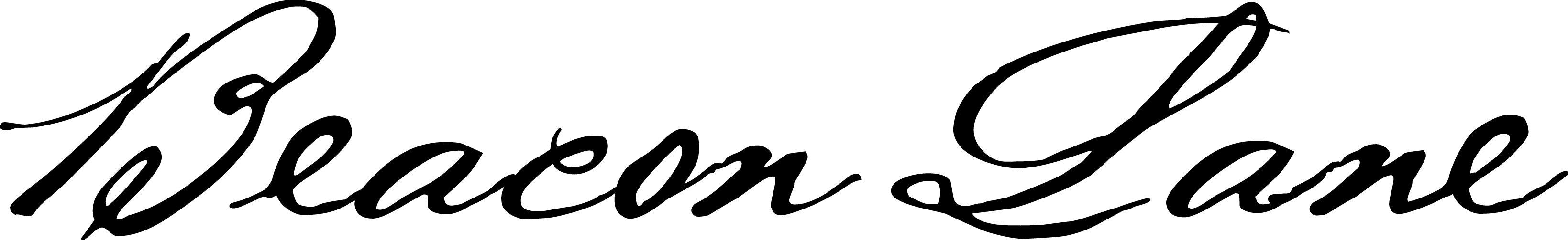 Beacon Lane Logo - Calligraphy (3278x503)