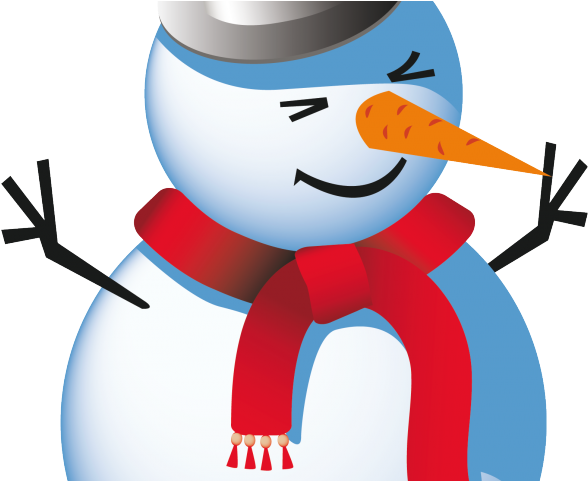 Snowman Clipart Vector - Snowman With No Background (640x480)