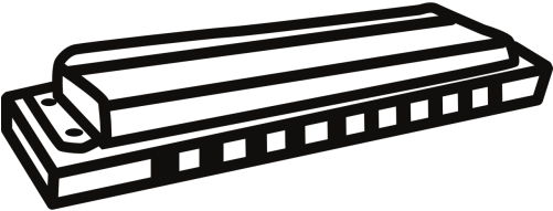 Harmonica,mouth - Armonica Disegno (500x250)