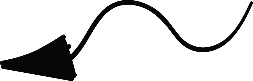 Black Left Arrow Doodle - Black Left Arrow Doodle (878x281)