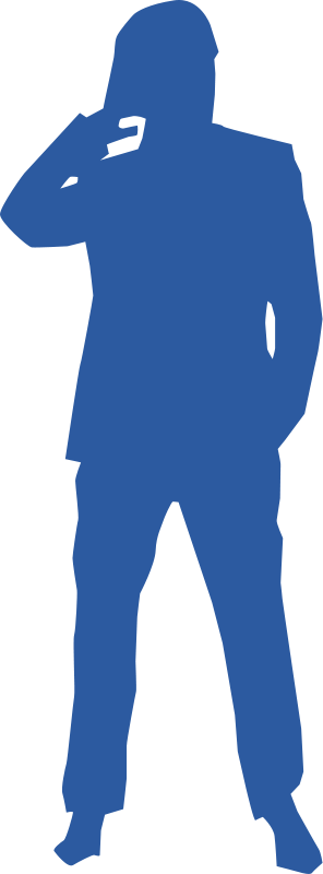 Free Vector Thinking Man Silhouette - Man Silhouette (296x800)